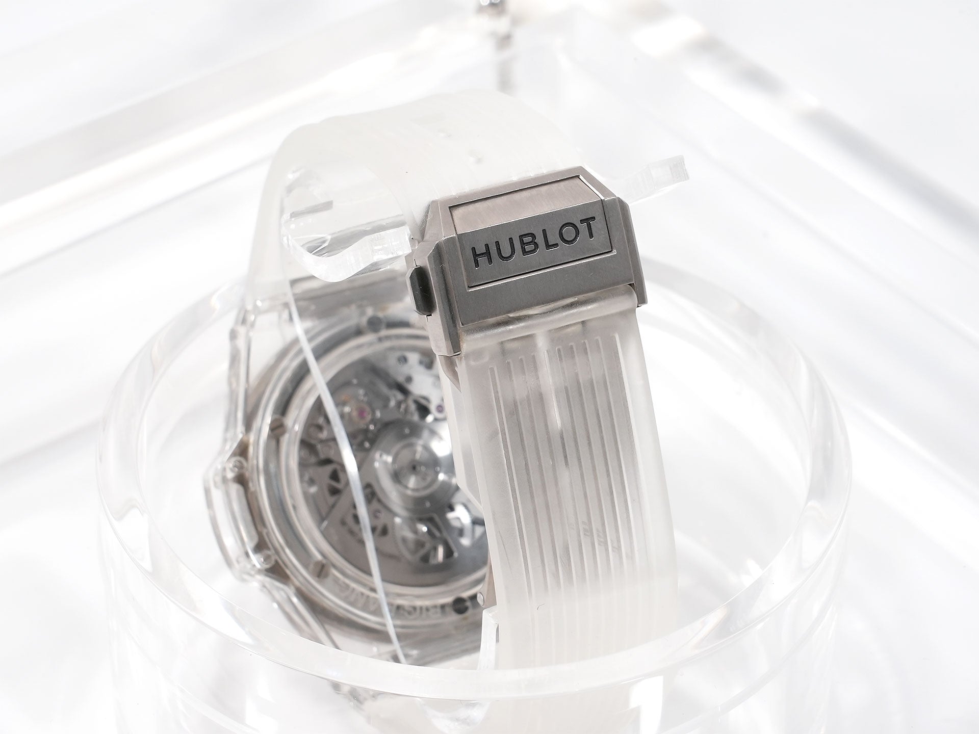 ウブロ ビッグバン ウニコ サファイアバゲット Ref.411.JX.4802.RT.1904 サファイアクリスタル スケルトン文字盤 美中古 tvspuxr6