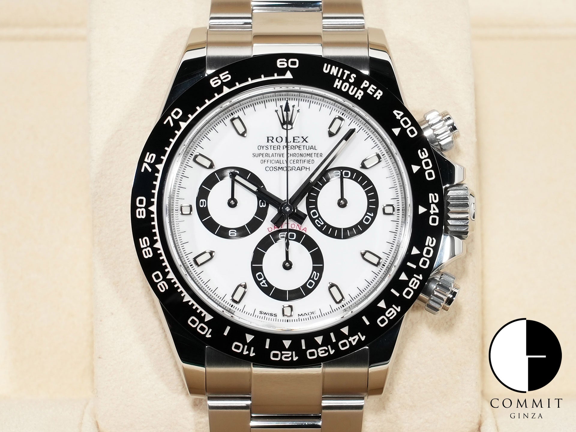 Rolex Daytona Ref. 116500LN Stainless Steel White Dial Excellent Condition nygqq2mu