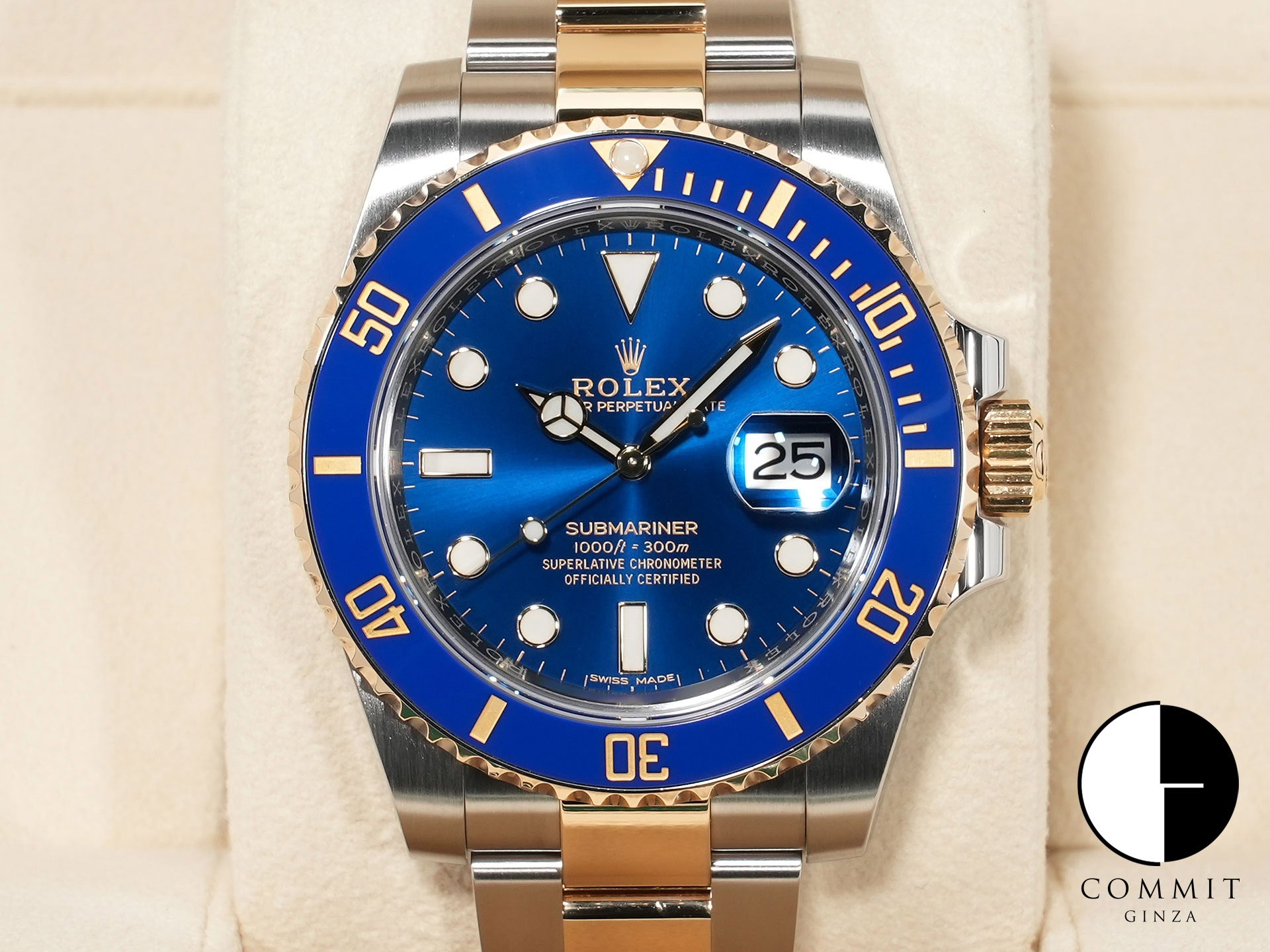 Rolex Submariner Date Ref. 116613LB Stainless Steel/Yellow Gold Blue Dial Excellent Condition gn9y268z