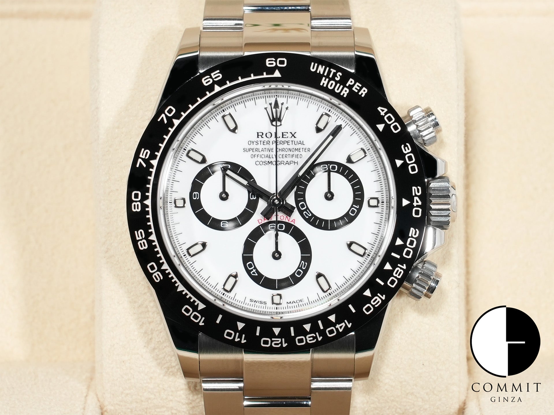 Rolex Daytona Ref. 116500LN Stainless Steel White Dial Excellent Condition uc728si9