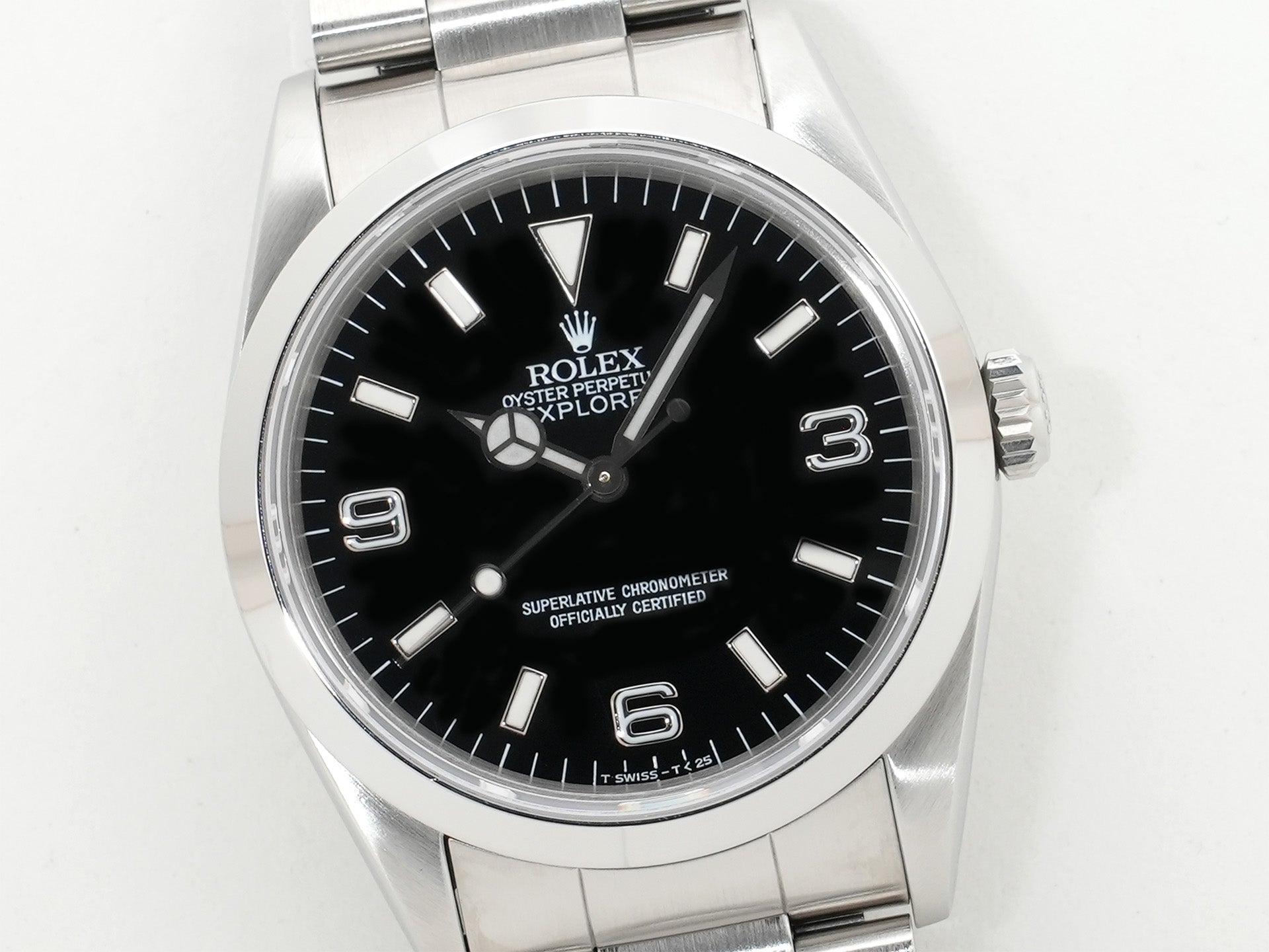 ロレックス エクスプローラーI Ref.14270 ステンレススチール ブラック文字盤 オイスターブレスレット 中古 7txdihcm