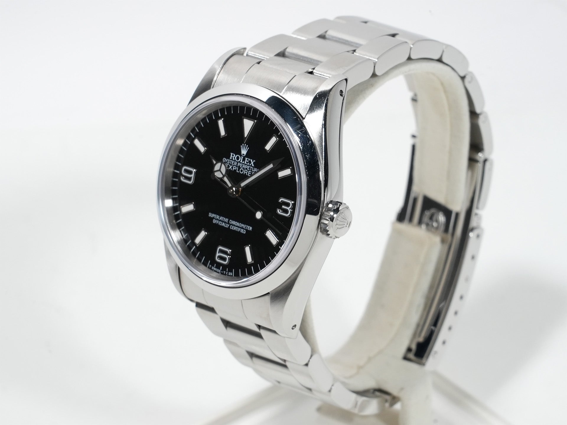 ロレックス エクスプローラーI Ref.14270 ステンレススチール ブラック文字盤 オイスターブレスレット 中古 7txdihcm