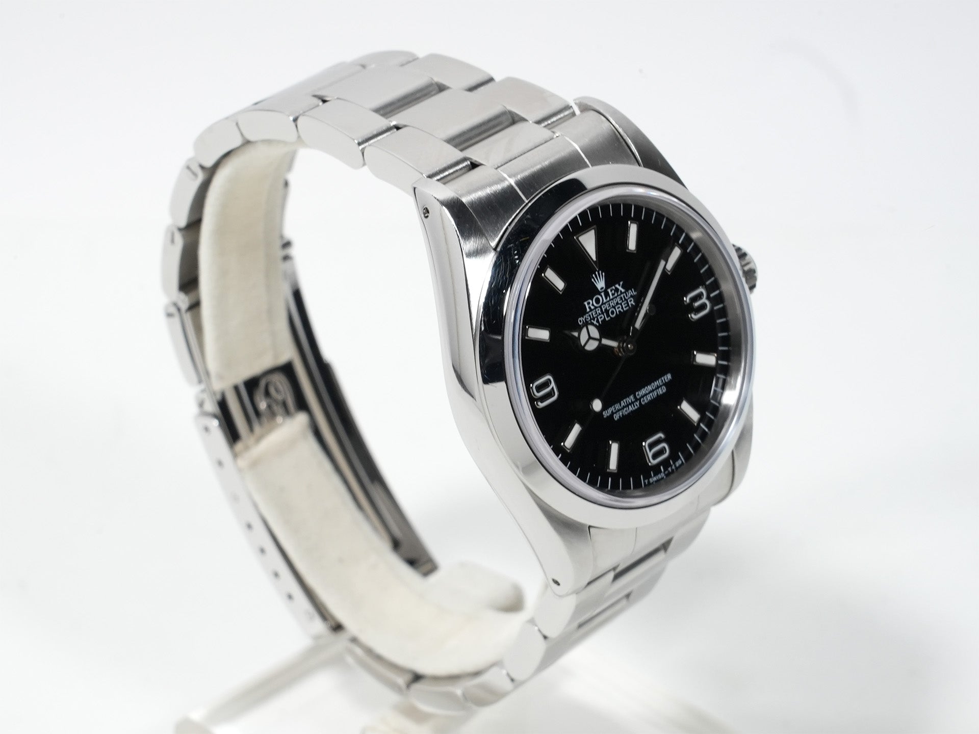 ロレックス エクスプローラーI Ref.14270 ステンレススチール ブラック文字盤 オイスターブレスレット 中古 7txdihcm