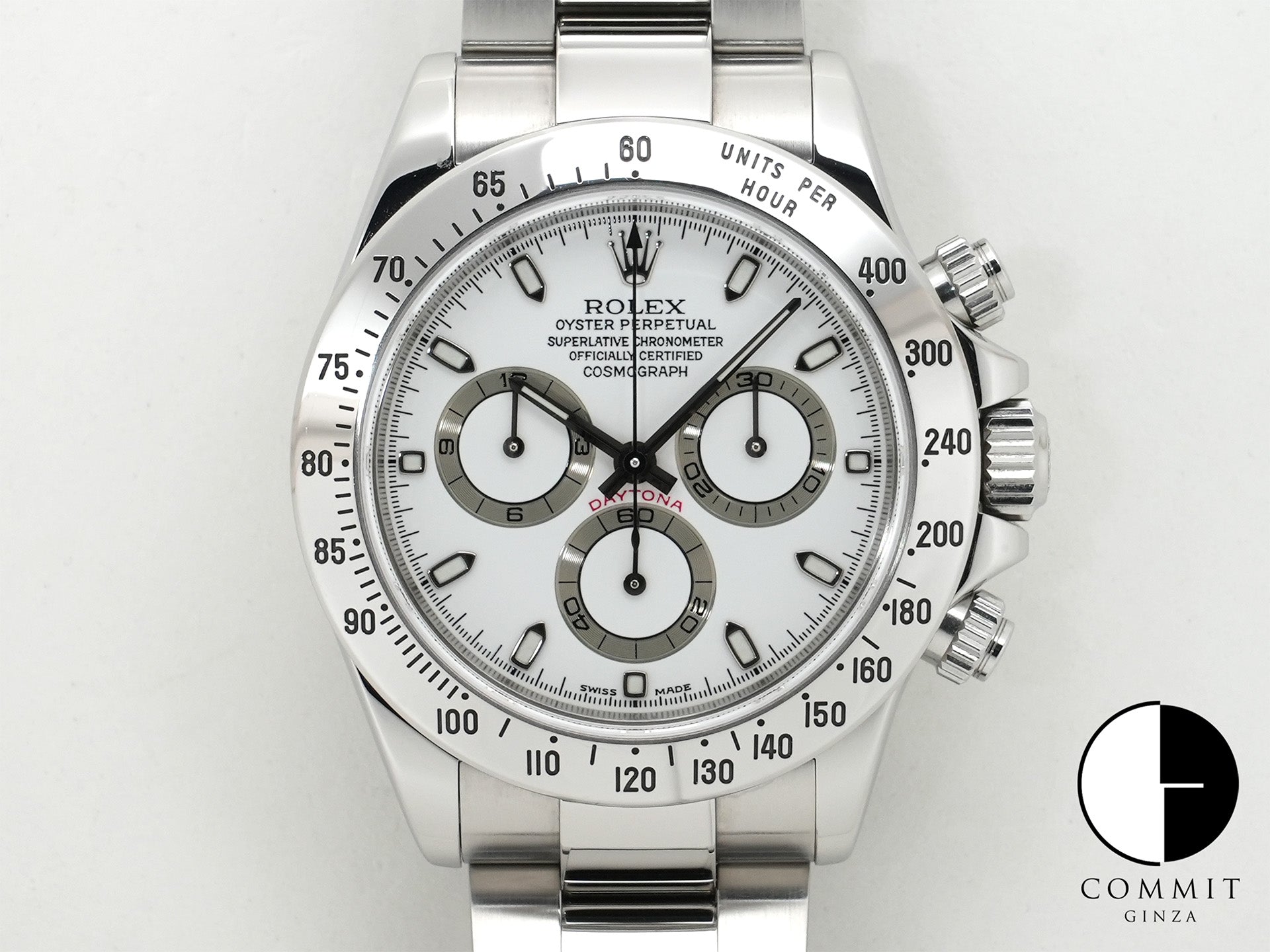 Pre-owned Rolex Daytona Ref. 116520 Stainless Steel White Dial (jivpdfqk)