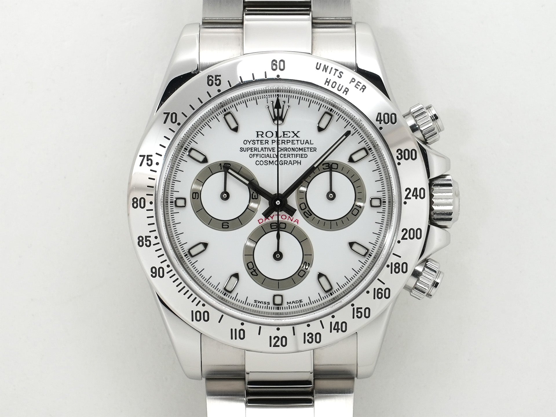 Pre-owned Rolex Daytona Ref. 116520 Stainless Steel White Dial (jivpdfqk)