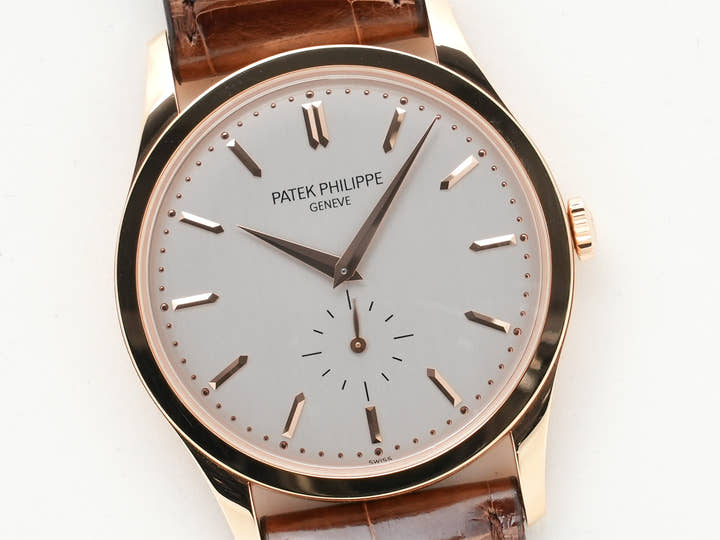 パテックフィリップ カラトラバ Ref.5196R-001 ローズゴールド シルバー文字盤 中古 s4gb8xg2