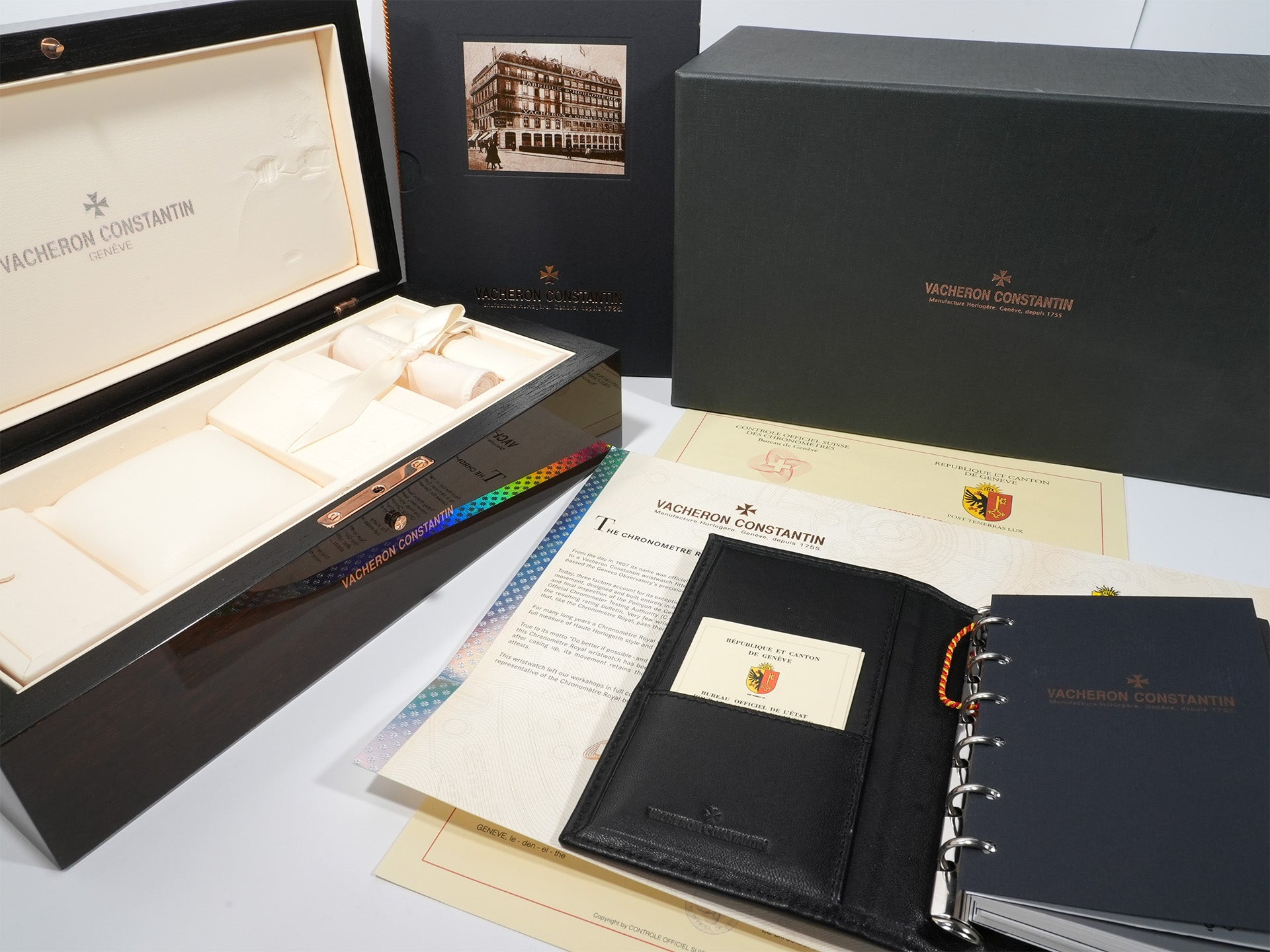 Vacheron Constantin Historiques Chronometer Royal 1907 Ref. 86122/000P-9362 Platinum Enamel Dial Excellent Condition 65zg7r4p