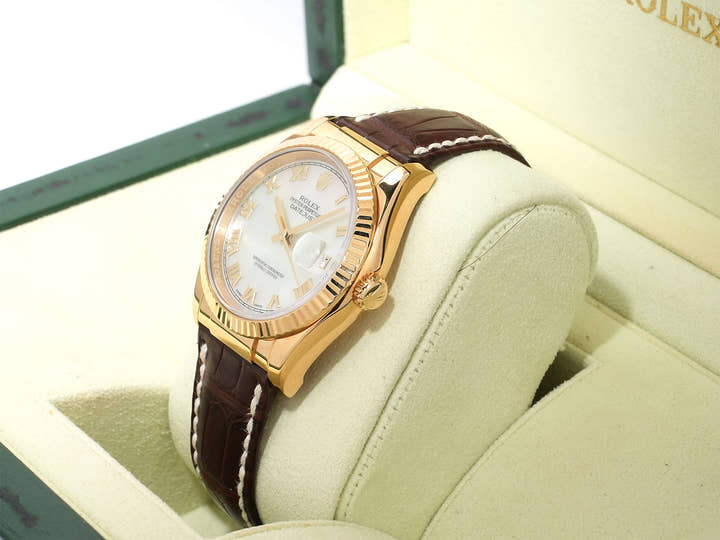ロレックス デイトジャスト Ref.116138 イエローゴールド ホワイトシェル文字盤 中古 b2r8kuqy