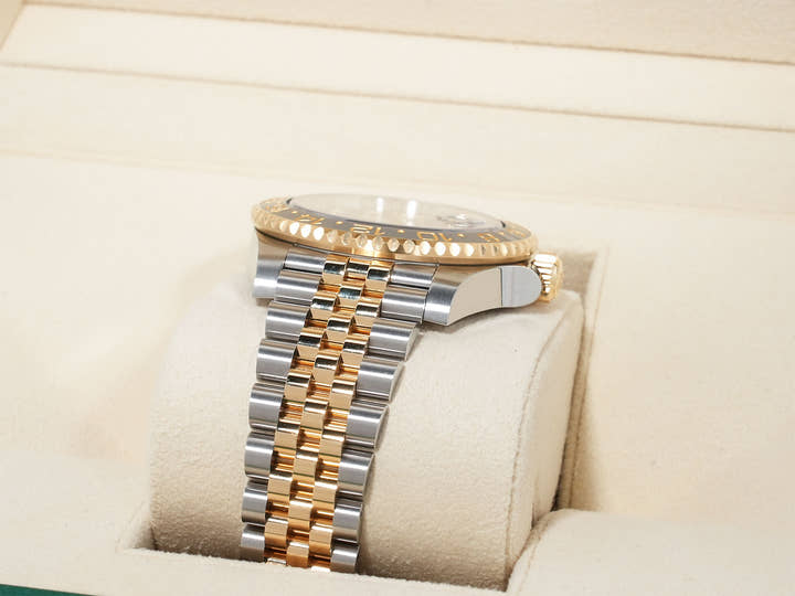 Rolex GMT-Master II Ref. 126713GRNR Stainless Steel/Yellow Gold Black Dial Jubilee Bracelet Excellent Condition 8csiffn3