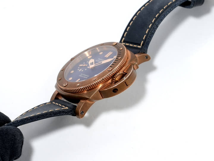 パネライ サブマーシブル ブロンゾ ブルー アビッソ Ref.PAM01074 ブロンズ ブルー文字盤 美中古 sh99gozs