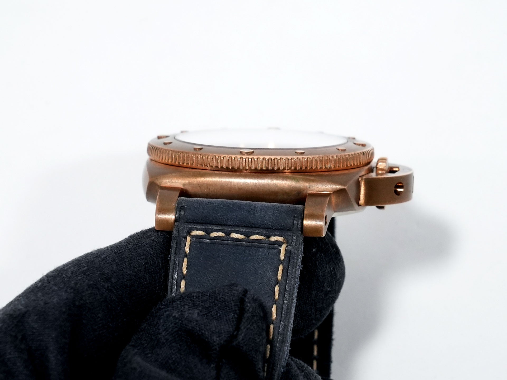 パネライ サブマーシブル ブロンゾ ブルー アビッソ Ref.PAM01074 ブロンズ ブルー文字盤 美中古 sh99gozs