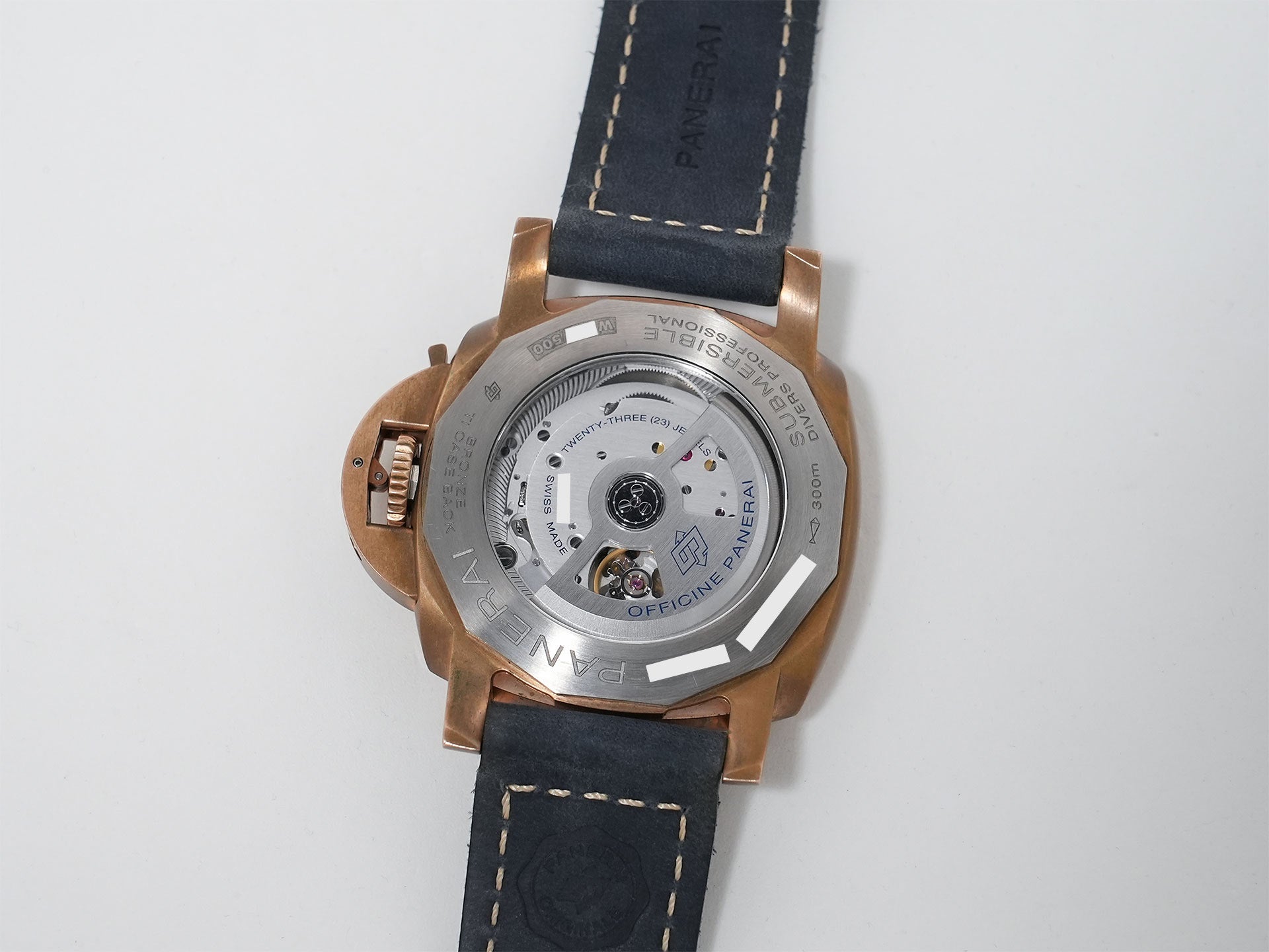 パネライ サブマーシブル ブロンゾ ブルー アビッソ Ref.PAM01074 ブロンズ ブルー文字盤 美中古 sh99gozs