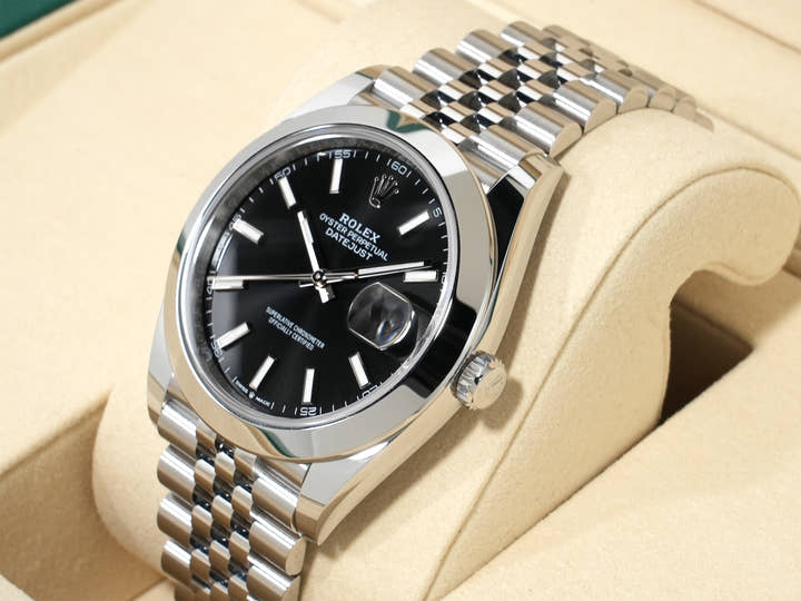 Rolex Datejust 41 Ref. 126300 Stainless Steel Black Dial Jubilee Bracelet Unused jr85evbj