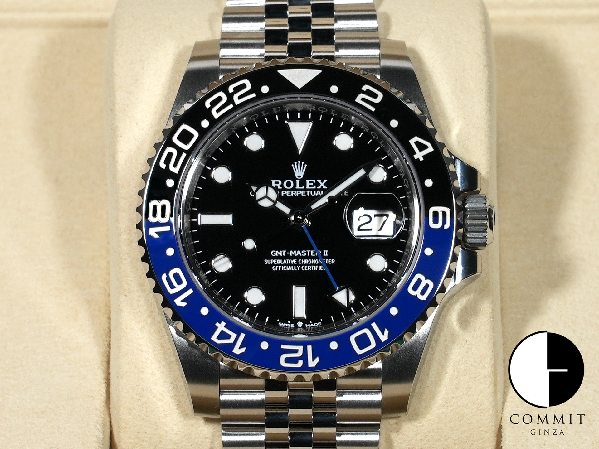 Rolex GMT-Master II Ref. 126710BLNR Stainless Steel with Black Dial and Jubilee Bracelet, Unused, jukky9m8