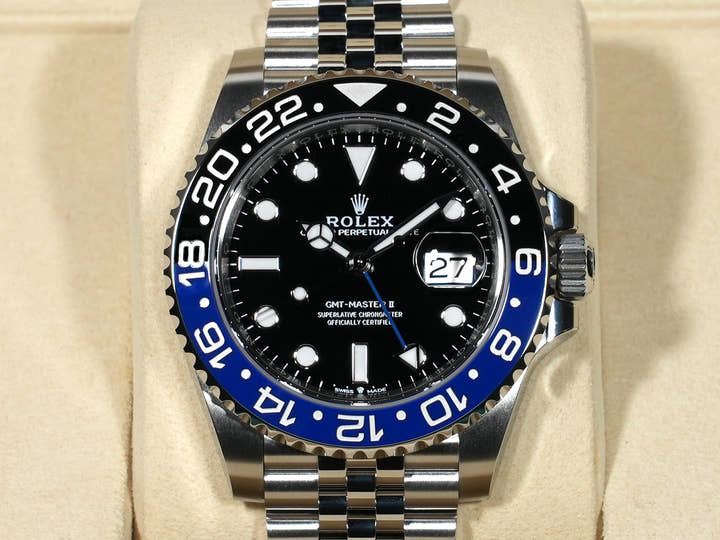 Rolex GMT-Master II Ref. 126710BLNR Stainless Steel with Black Dial and Jubilee Bracelet, Unused, jukky9m8