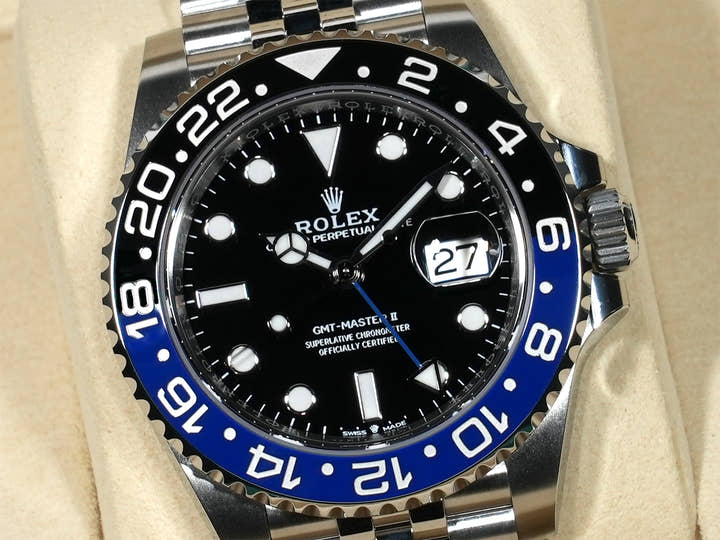 Rolex GMT-Master II Ref. 126710BLNR Stainless Steel with Black Dial and Jubilee Bracelet, Unused, jukky9m8