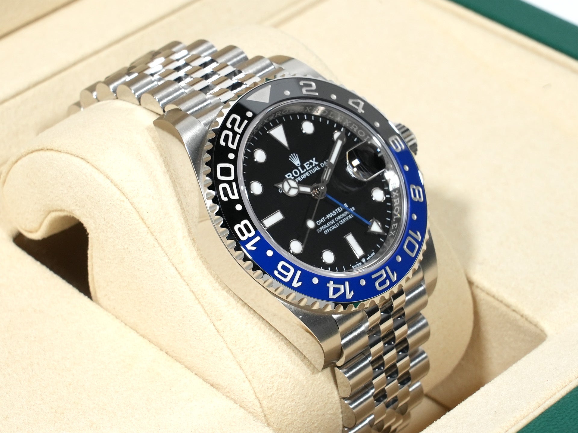Rolex GMT-Master II Ref. 126710BLNR Stainless Steel with Black Dial and Jubilee Bracelet, Unused, jukky9m8