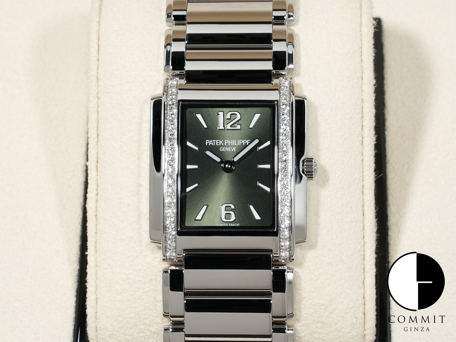 Patek Philippe Twenty-4 Ref. 4910/1200A-011 Stainless Steel Olive Green Dial Unused Vegofise