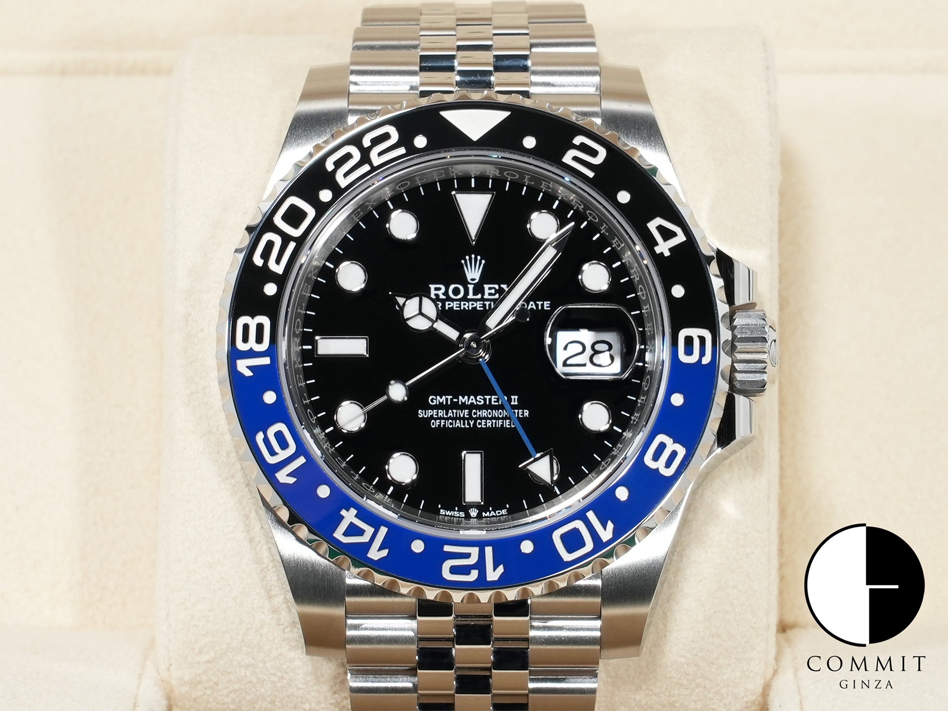 Rolex GMT-Master II Ref. 126710BLNR Stainless Steel with Black Dial and Jubilee Bracelet, Excellent Condition (q9hn5u59)