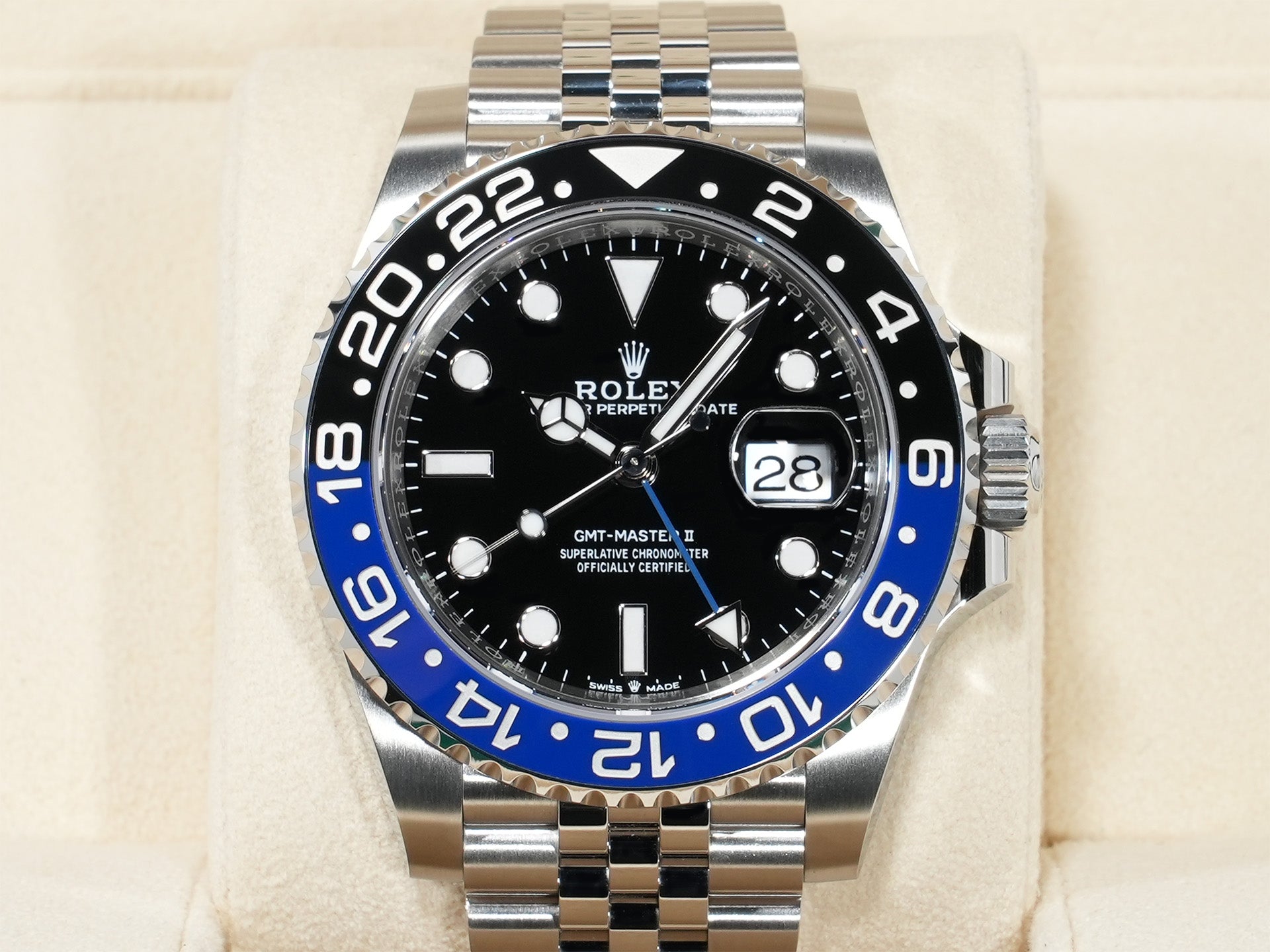 Rolex GMT-Master II Ref. 126710BLNR Stainless Steel with Black Dial and Jubilee Bracelet, Excellent Condition (q9hn5u59)