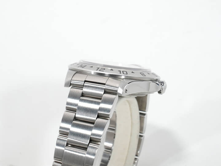 Pre-owned Rolex Explorer II Ref. 16570 Stainless Steel White Dial Oyster Bracelet mg52t55y