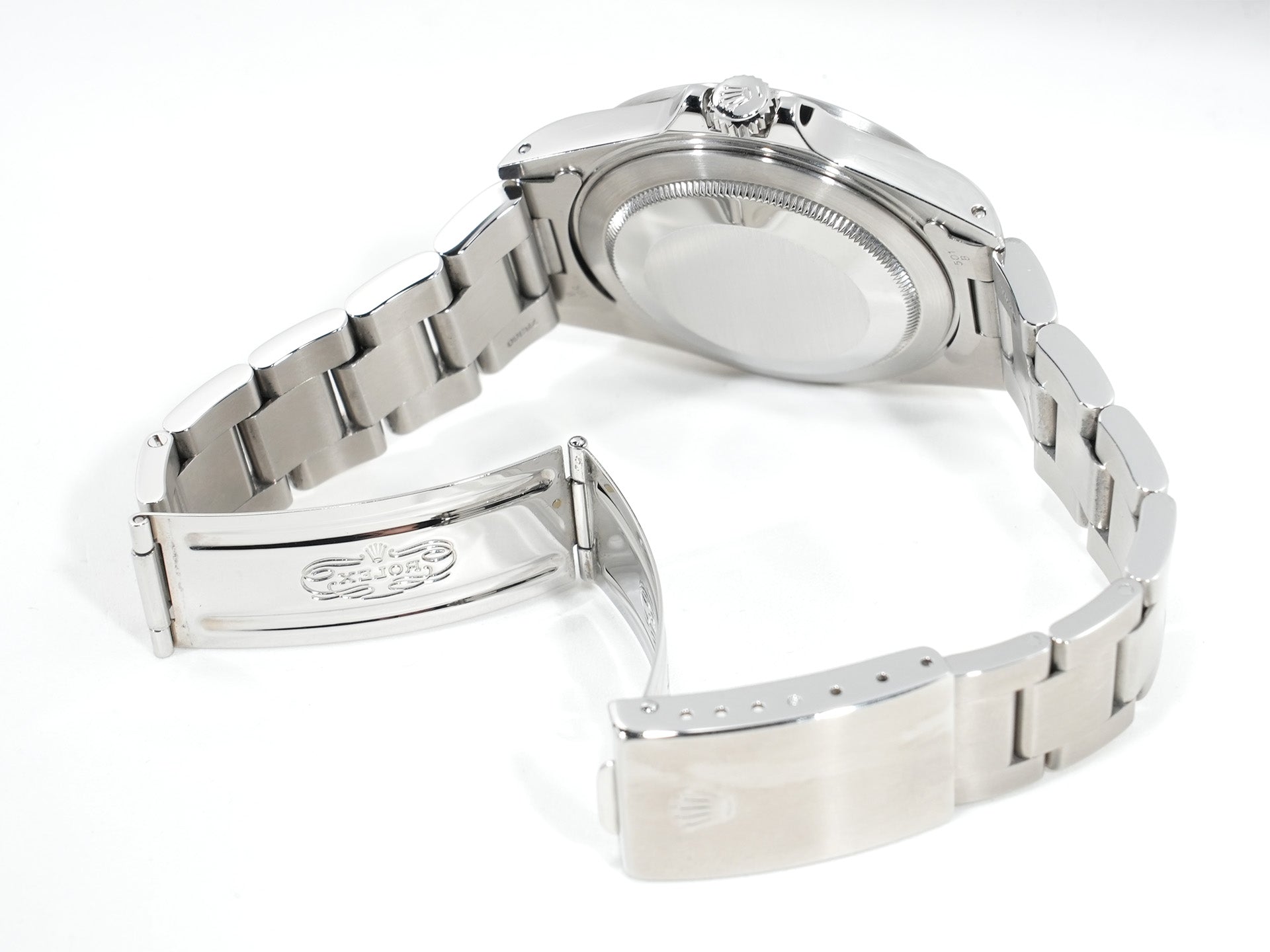 Pre-owned Rolex Explorer II Ref. 16570 Stainless Steel White Dial Oyster Bracelet mg52t55y