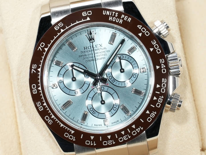ロレックス デイトナ Ref.116506A プラチナ アイスブルー文字盤 中古 ie6ute26