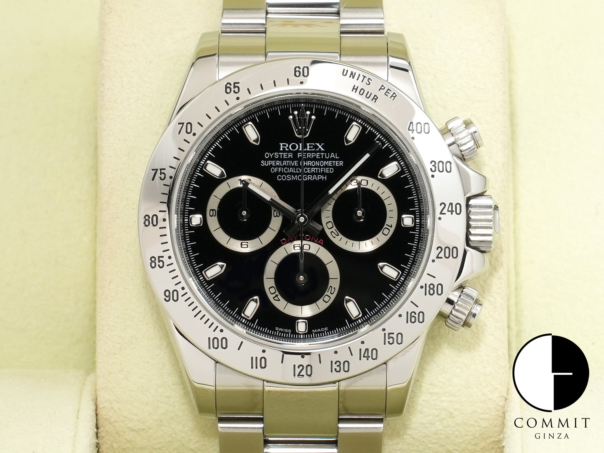 Rolex Daytona Ref. 116520 Stainless Steel Black Dial Pre-owned f6kw4qsd