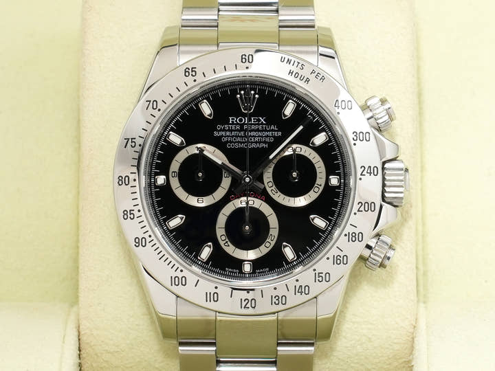ロレックス デイトナ Ref.116520 ステンレススチール ブラック文字盤 中古 f6kw4qsd