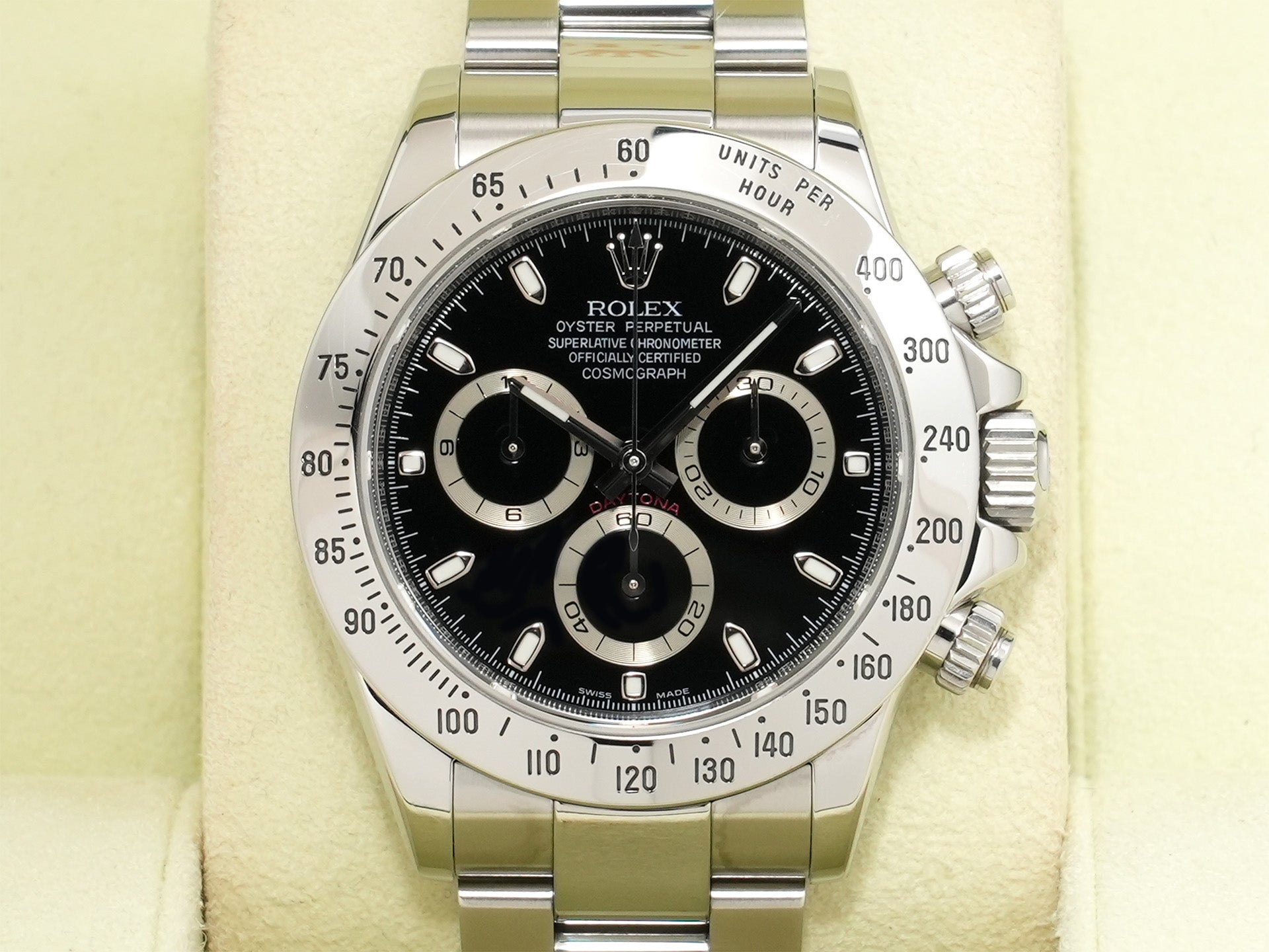 Rolex Daytona Ref. 116520 Stainless Steel Black Dial Pre-owned f6kw4qsd