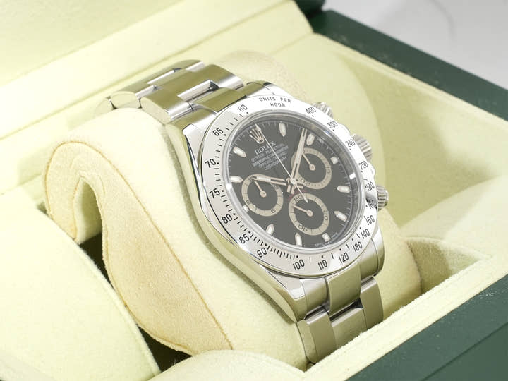 ロレックス デイトナ Ref.116520 ステンレススチール ブラック文字盤 中古 f6kw4qsd