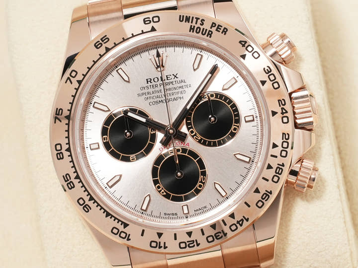 ロレックス デイトナ Ref.126505 エバーローズゴールド サンダストxブライトブラック文字盤 未使用 h838wcqk