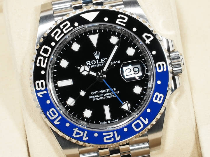 ロレックス GMTマスターII Ref.126710BLNR ステンレススチール ブラック文字盤 ジュビリーブレスレット 未使用 5562c27b