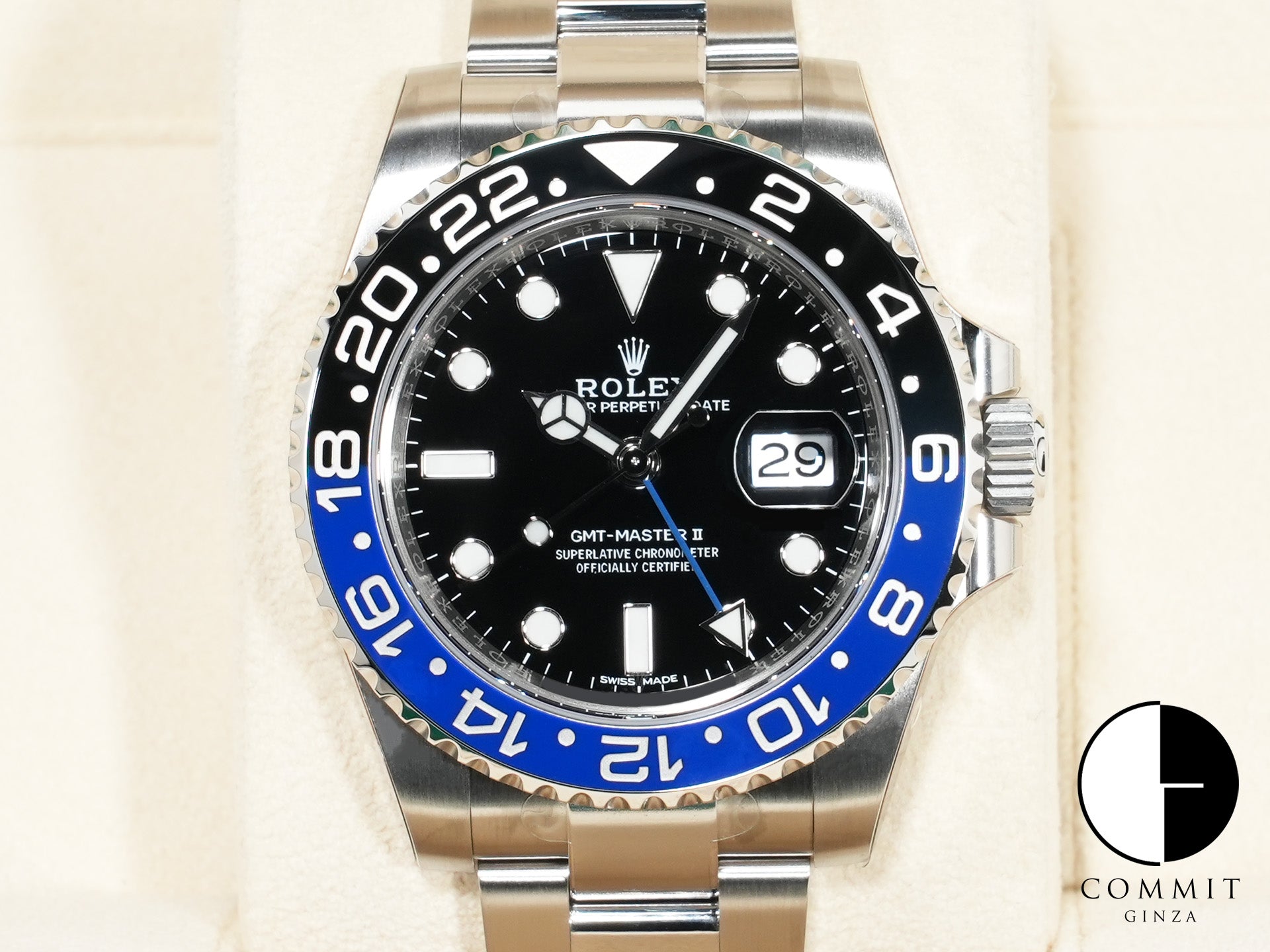 Rolex GMT-Master II Ref. 116710BLNR Stainless Steel Black Dial Oyster Bracelet Unused axwadcr7