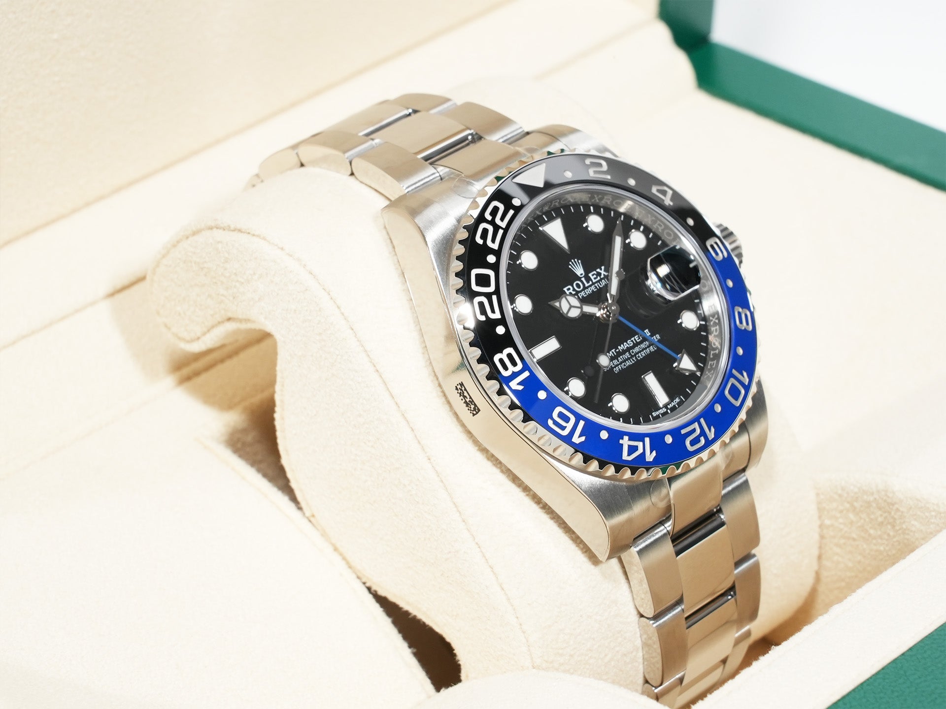 ロレックス GMTマスターII Ref.116710BLNR ステンレススチール ブラック文字盤 オイスターブレスレット 未使用 axwadcr7