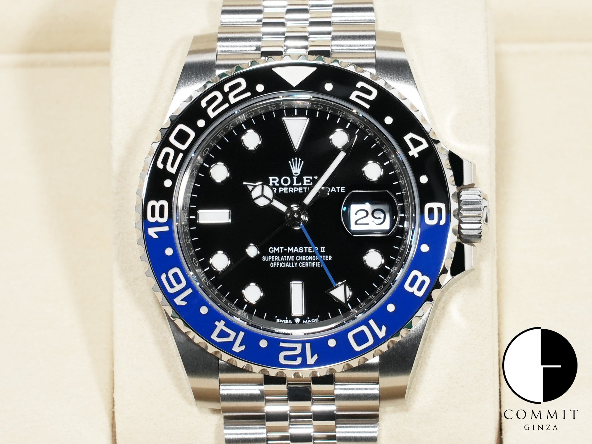 Rolex GMT-Master II Ref. 126710BLNR Stainless Steel Black Dial Jubilee Bracelet Unused brpr8956