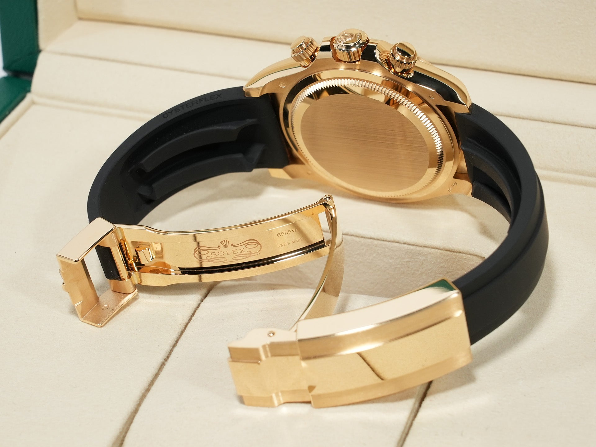 Rolex Daytona Ref. 126518LN Yellow Gold Turquoise Blue Dial Unused gihktodo