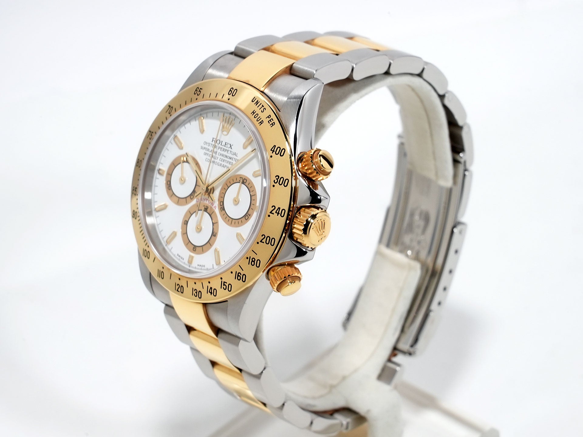 ロレックス デイトナ エルプリメロ Ref.16523 ステンレススチール/イエローゴールド ホワイト文字盤 美中古 uaqxvkov