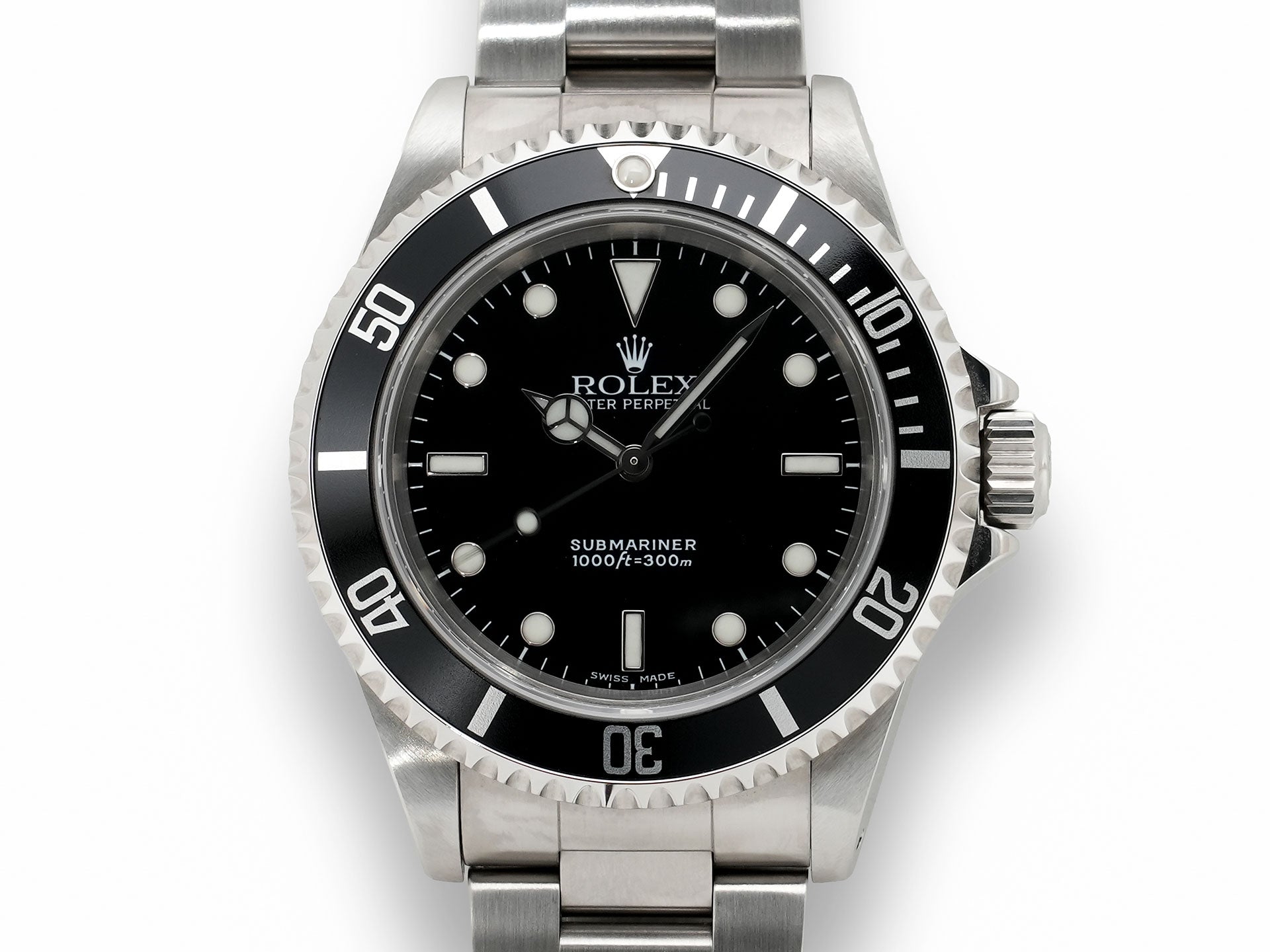 Rolex Submariner No Date Ref. 14060M Stainless Steel Black Dial Excellent Condition sjao7m6b