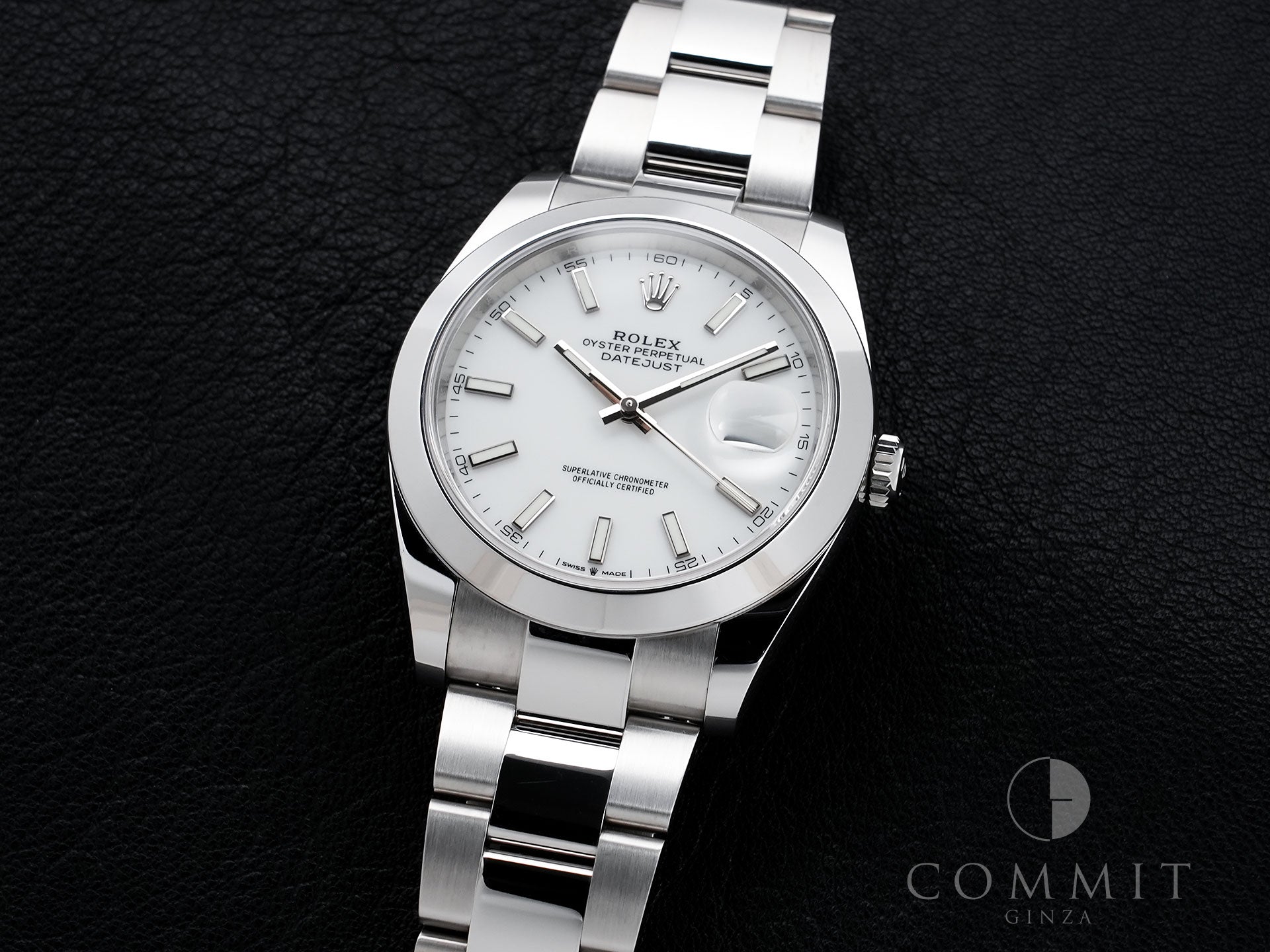 ロレックス デイトジャスト41 Ref.126300 ステンレススチール ホワイト文字盤 オイスターブレスレット 中古 tovwqkcf
