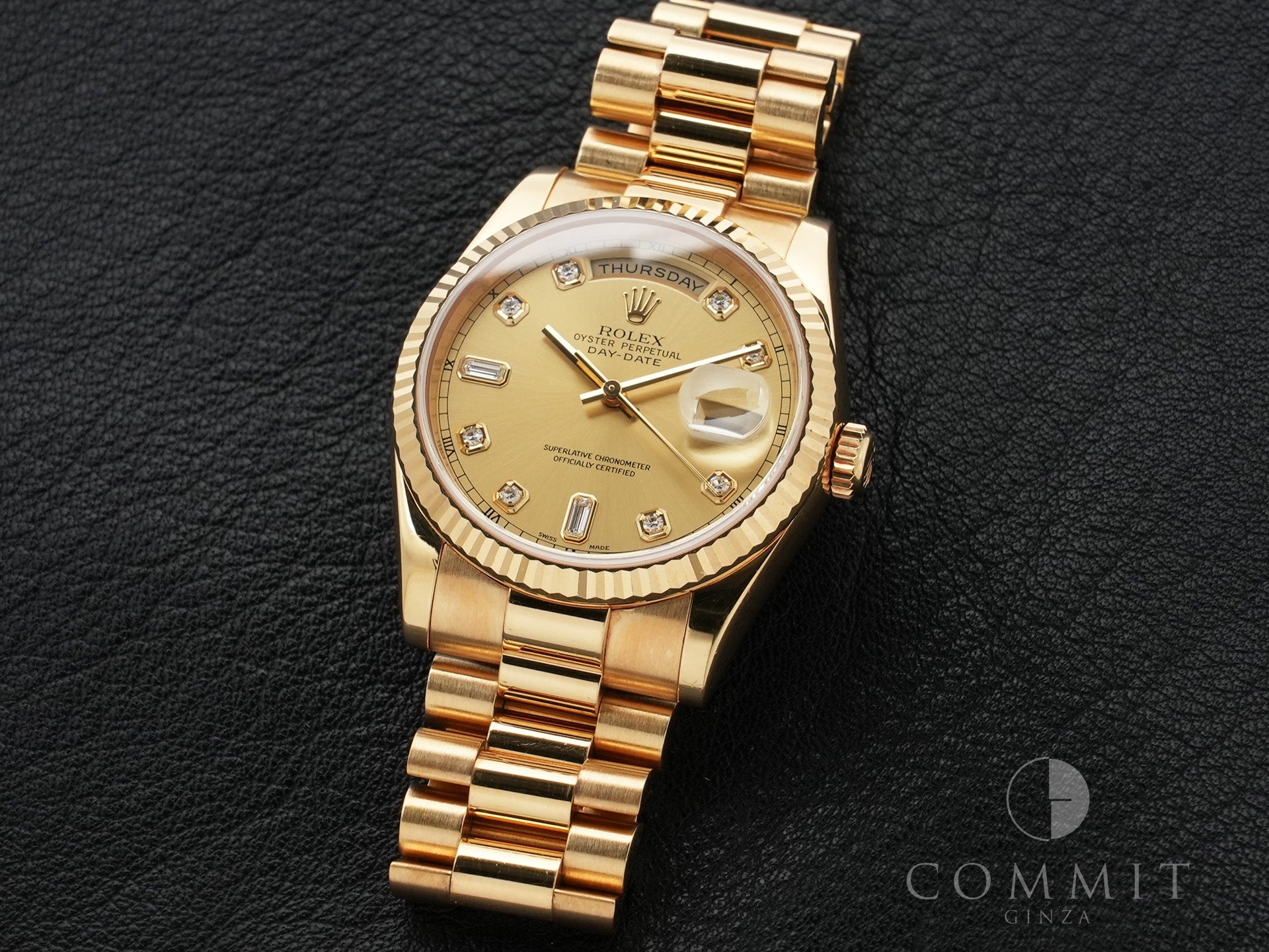 Rolex Day-Date 36 Ref. 118238A Yellow Gold Champagne Dial Pre-owned bjpet7xa