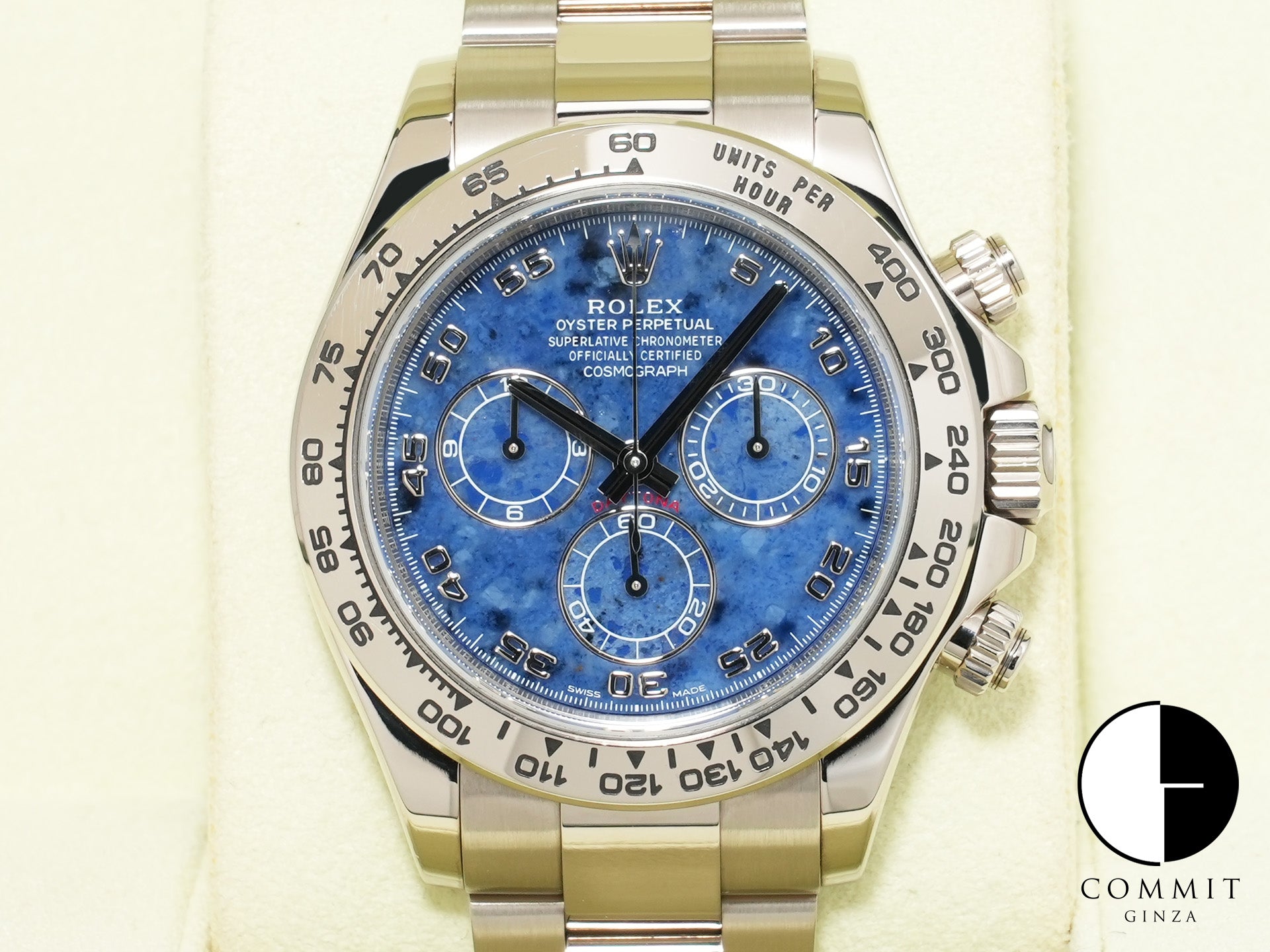 Pre-owned Rolex Daytona Ref. 116509 White Gold Sodalite Dial bkp87o5v
