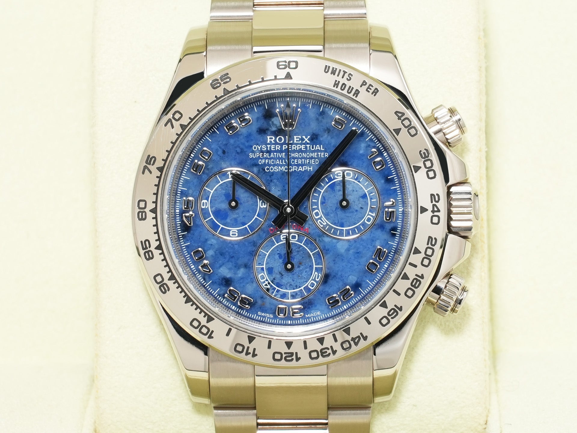 Pre-owned Rolex Daytona Ref. 116509 White Gold Sodalite Dial bkp87o5v