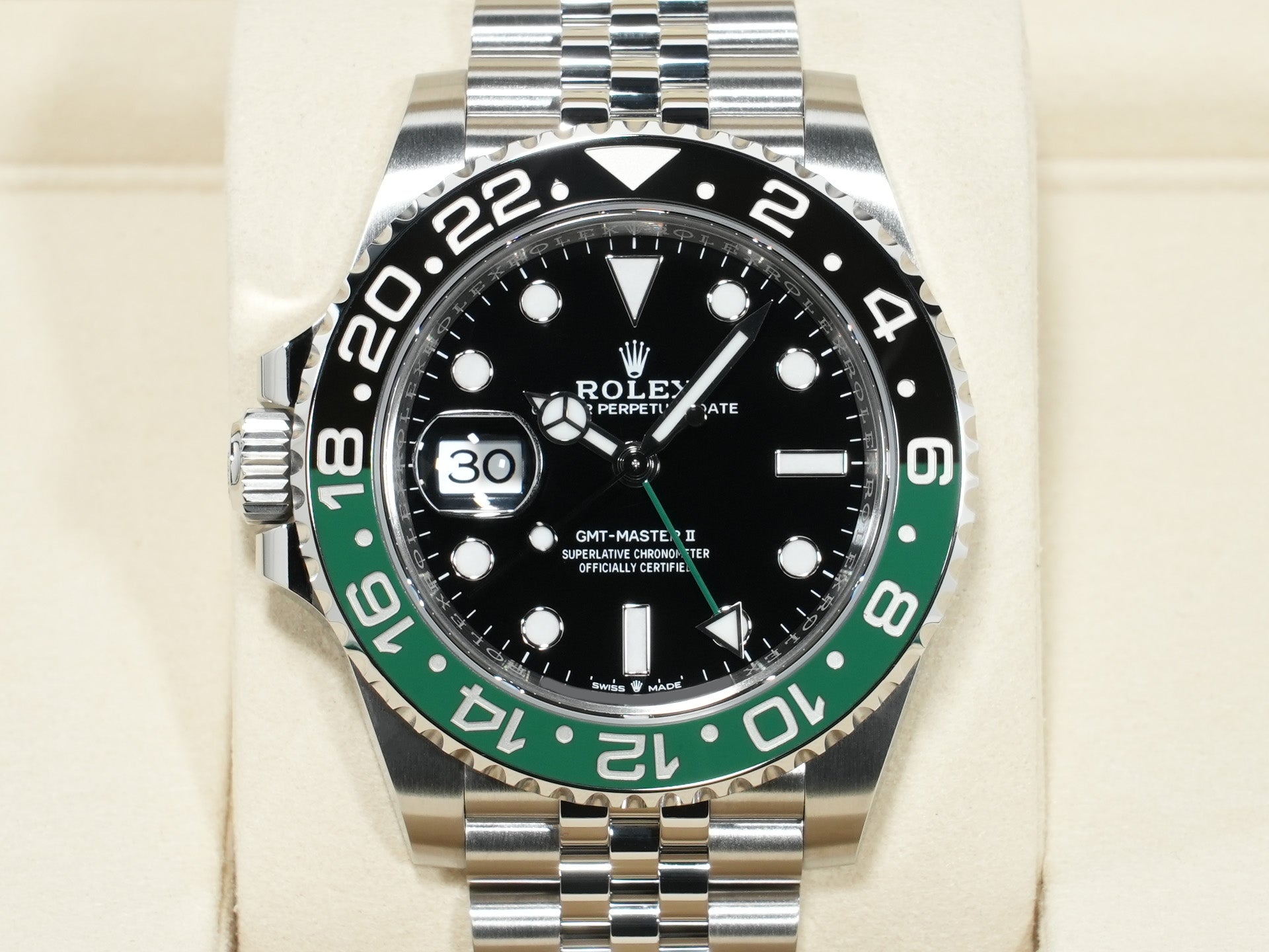 Rolex GMT-Master II Ref. 126720VTNR Stainless Steel Black Dial Jubilee Bracelet Unused 67ttws24