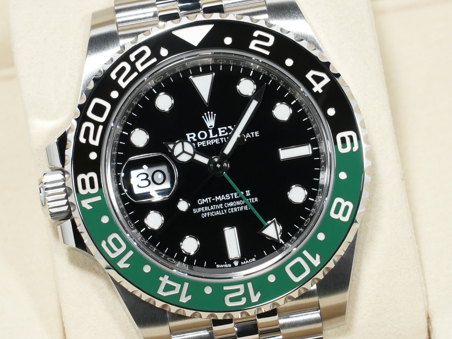 Rolex GMT-Master II Ref. 126720VTNR Stainless Steel Black Dial Jubilee Bracelet Unused 67ttws24