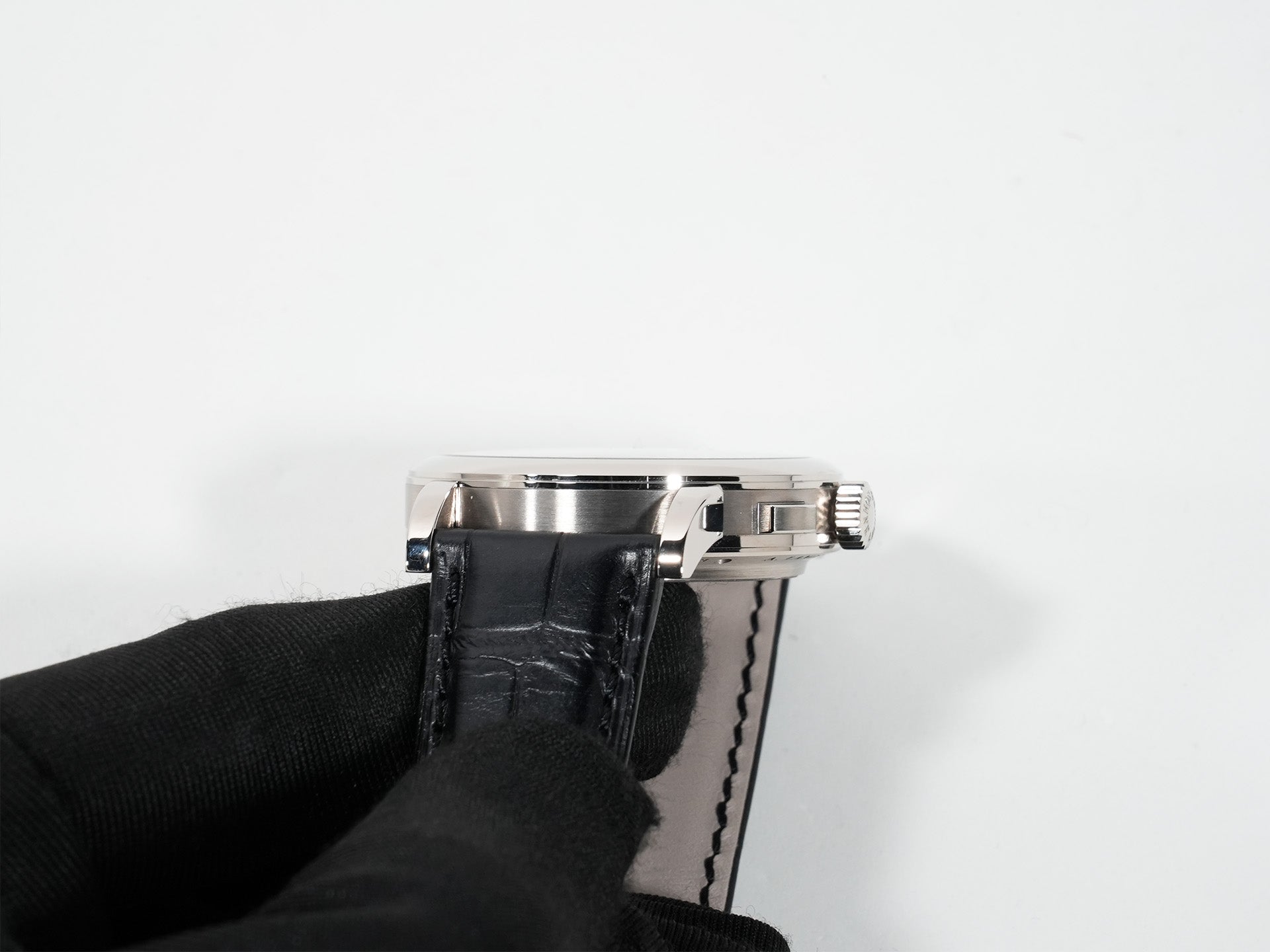 A. Lange &amp; Söhne 1815 Chronograph Ref. 414.028 White Gold Black Dial Excellent Condition rwf2q93a