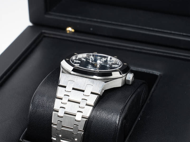 オーデマピゲ ロイヤルオーク Ref.15450ST.OO.1256ST.03 ステンレススチール ブルー文字盤 美中古 nncn2brw