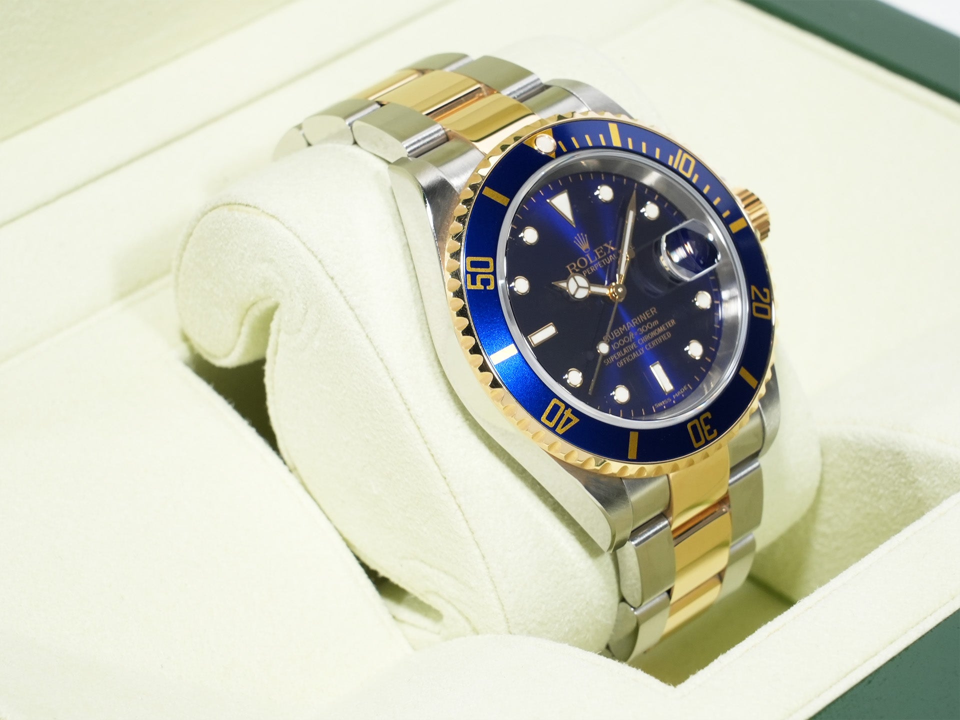 ロレックス サブマリーナー デイト Ref.16613 ステンレススチール/イエローゴールド ブルー文字盤 中古 78m945u9