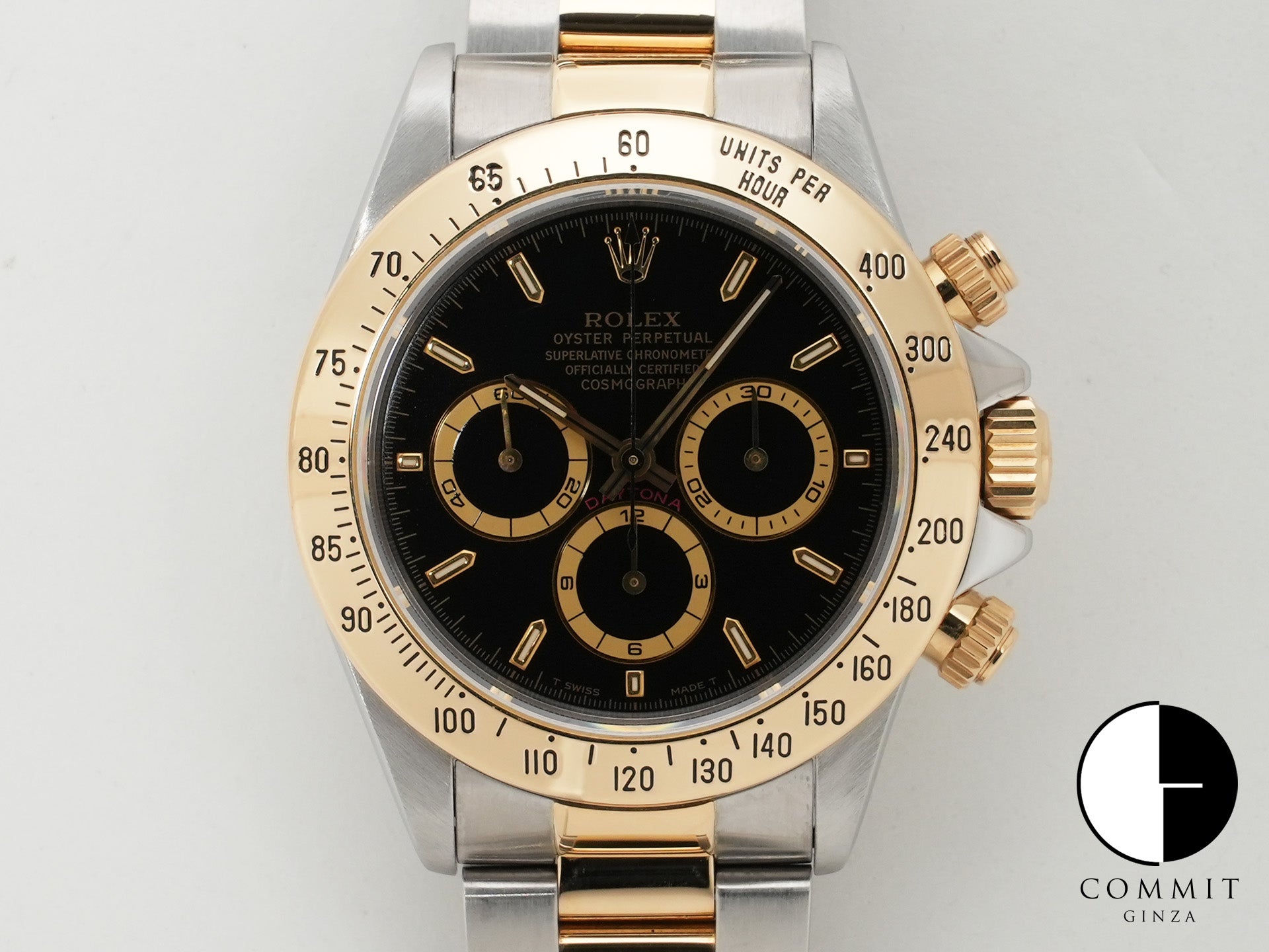 ロレックス デイトナ エルプリメロ Ref.16523 ステンレススチール/イエローゴールド ブラック文字盤 中古 skxbrcex