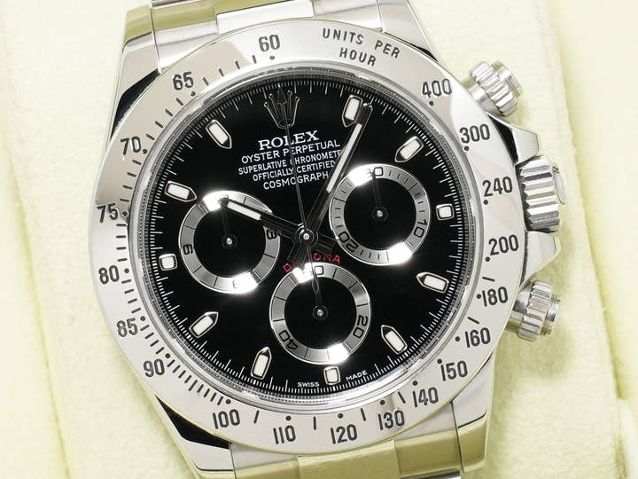 Rolex Daytona Ref. 116520 Stainless Steel Black Dial Pre-owned v3rscox7